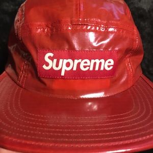 5 panel Hat - Red Supreme Hat - Ripstop Nylon Hat